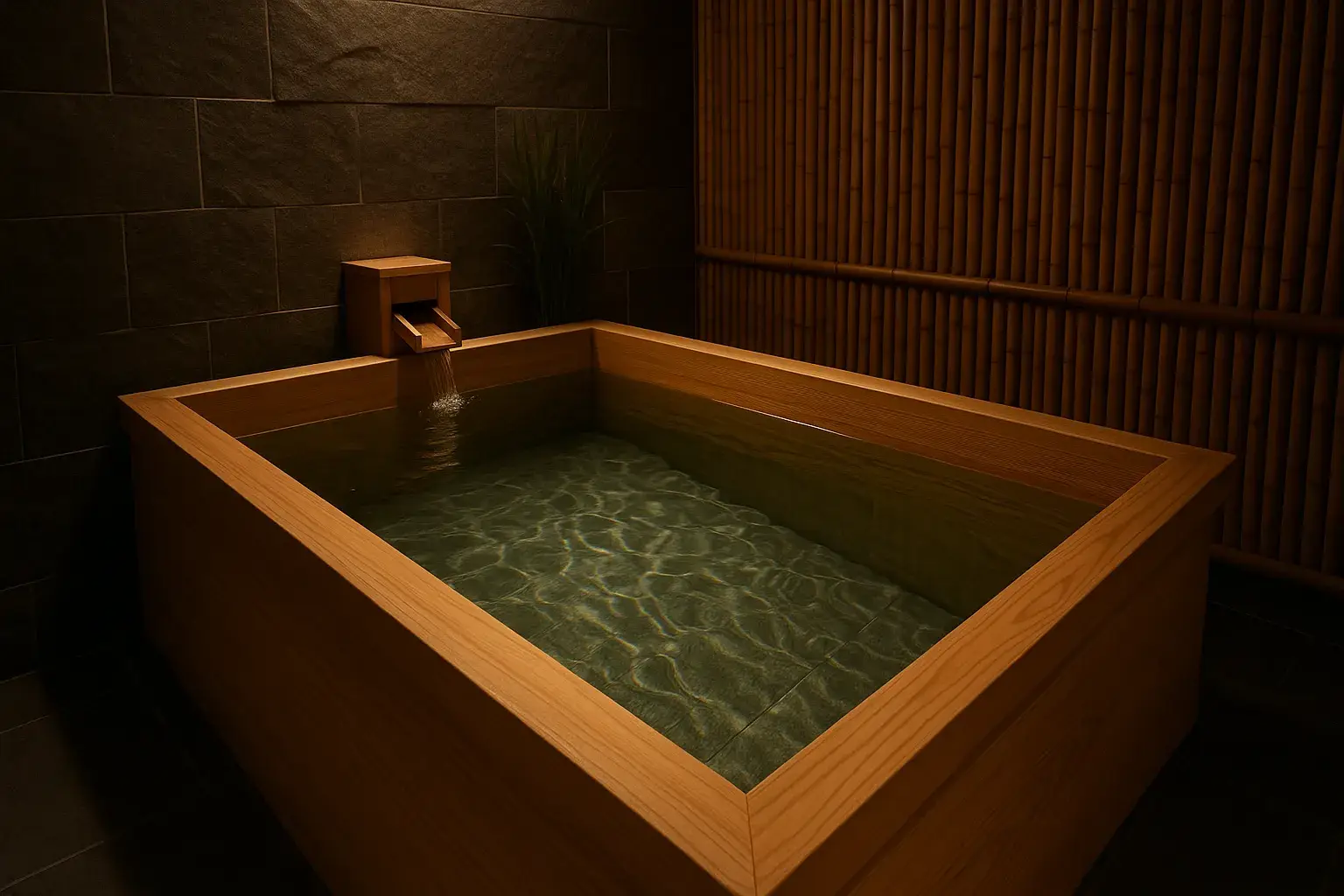 チラー完備の冷たい水風呂